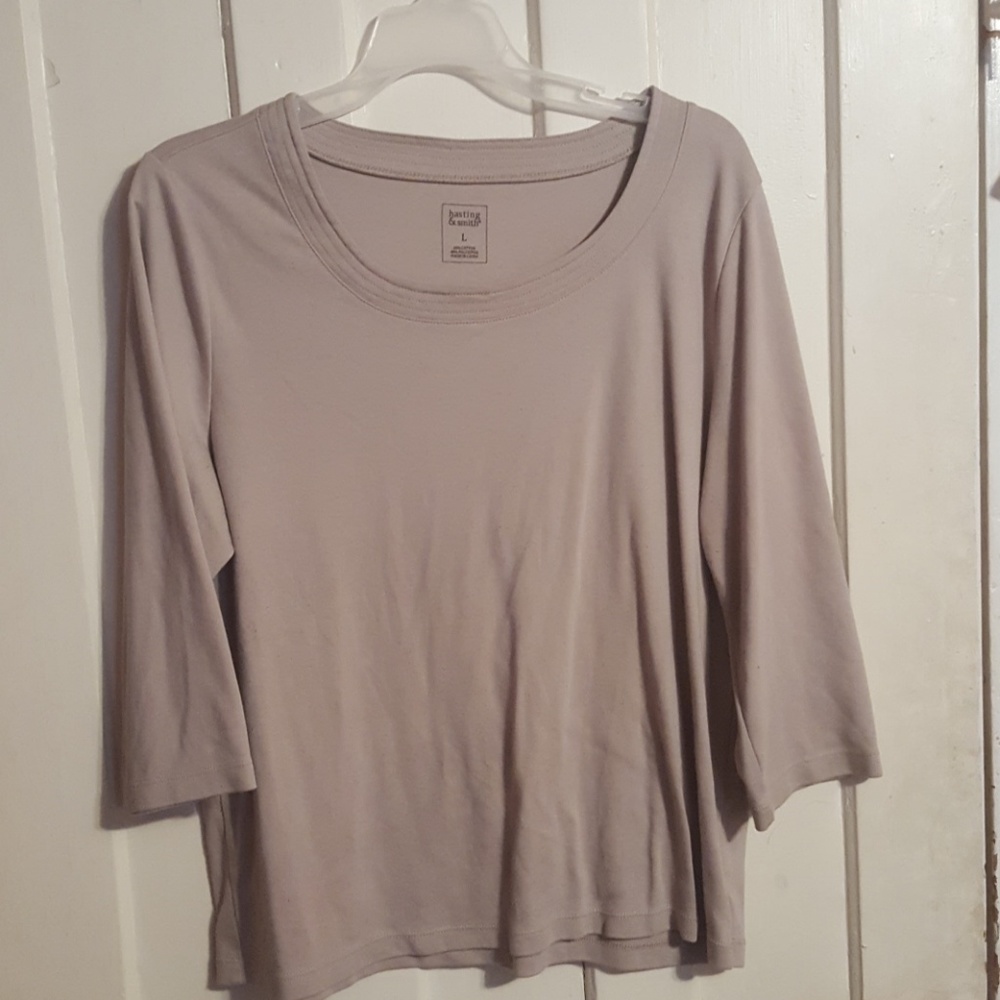 Tan shirt